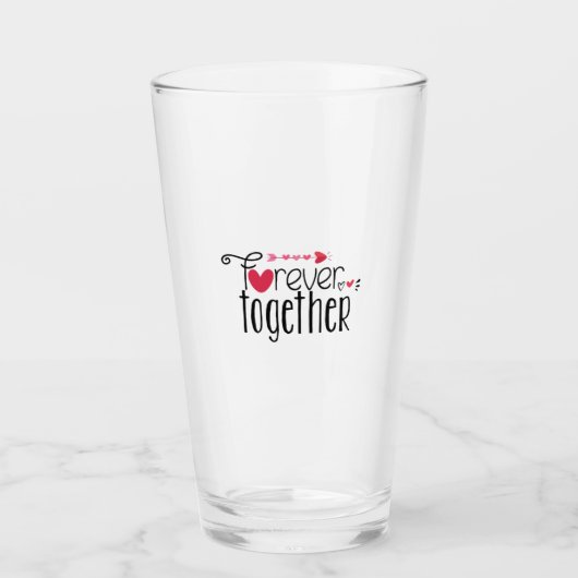 Verre Couple Cadeau Forever Ensemble (Devant)