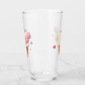 Verre Couple de crème glacée - Amour au premier coup (Gauche)