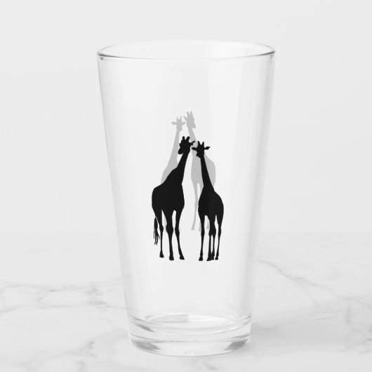 Verre Couple Giraffe (Dos)