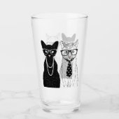 Verre Couples de chat (Devant)