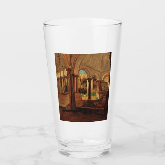 Verre Cour du monastère déserté (Devant)