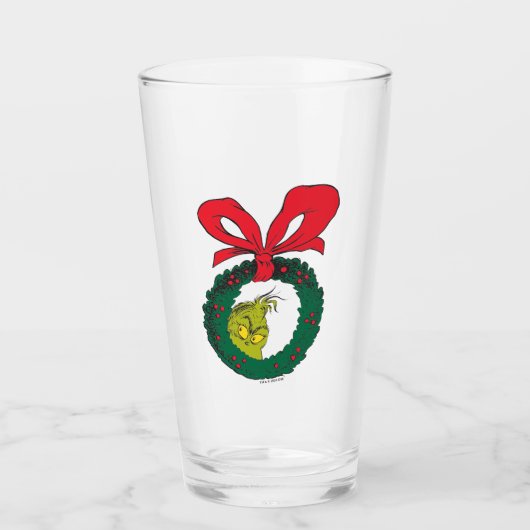 Verre Couronne de Noël | Grinch Classique (Devant)