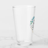 Verre Couronne florale bleue chrétienne (Droite)