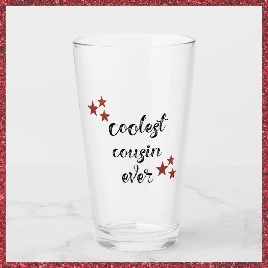 Verre Cousin noir et rouge le plus froid jamais