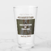 Verre Coussin Coffee et mon Chien (Dos)
