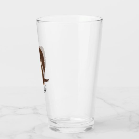 Verre Coutume à cheveux longs de chien de teckel de (Gauche)