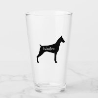 Coutume de chien de Dobe de silhouette de Pinscher