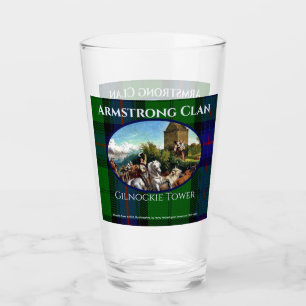 Verre Coutume Scottish Armstrong Clan Gilnockie Peinture