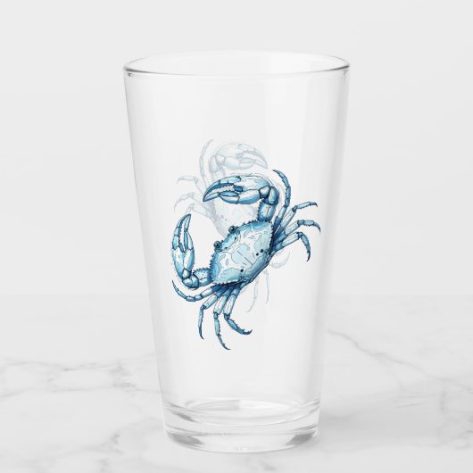 Verre Crabe bleu (Devant)