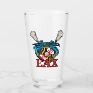 Verre Crabe bleu Maryland LAX Crest