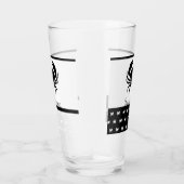 Verre Crabe marine Monogramme noir et blanc (Droite)