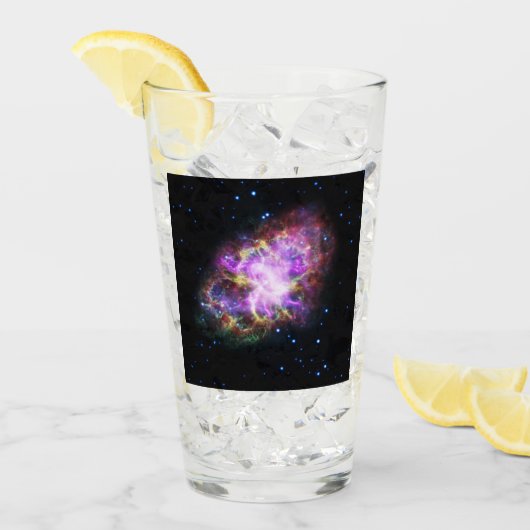 Verre Crabe Nebula Supernova Remnant Hubble Composite (Devant glace)