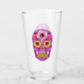 Verre Crâne à fleurs 7 (Dos)