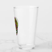 Verre Crâne à sucre coloré (Gauche)