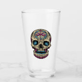 Verre Crâne à sucre Dia De Los Muertos (Devant)