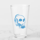 Verre Crâne avec casque (Devant)