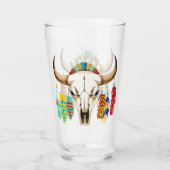 Verre Crâne de buffle emblème amérindien (Dos)