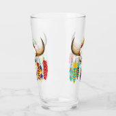 Verre Crâne de buffle emblème amérindien (Gauche)