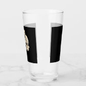 Verre Crâne de chat squelette chaton Design d'Halloween (Gauche)