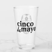 Verre Crâne de Dia de los Muertos Sugar (Devant)