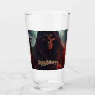Verre Crâne de Faucheuse Halloween Art Spooky