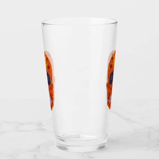 Verre Crâne de fleurs 1 (Gauche)