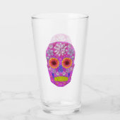 Verre Crâne de fleurs 2 (Dos)