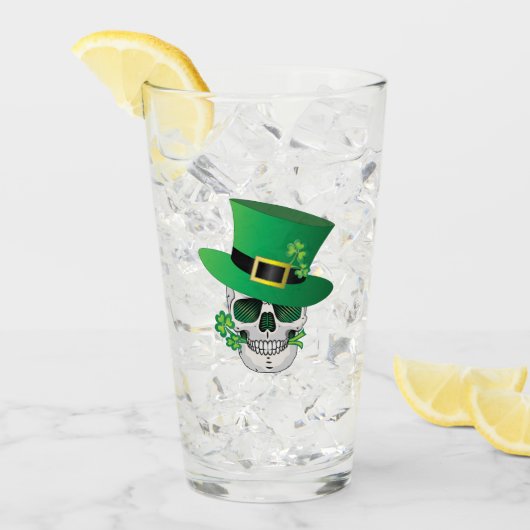 Verre Crâne de Leprechaun irlandais (Devant glace)