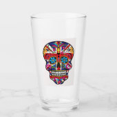 Verre Crâne de sucrerie d'Union Jack (Devant)