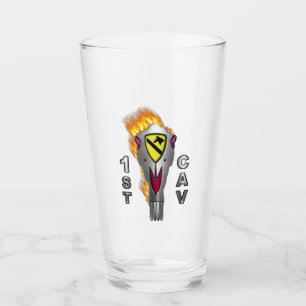 Verre Crâne enflammé de la 1re division de cavalerie