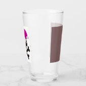 Verre crâne noir et blanc (Gauche)