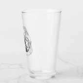 Verre "Cranium" Simplement Éffrayant B&W Pint Glass (Gauche)