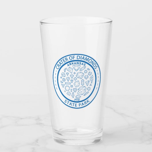 Verre Cratère du Parc d'État des Diamants Badge de l'Ark (Devant)
