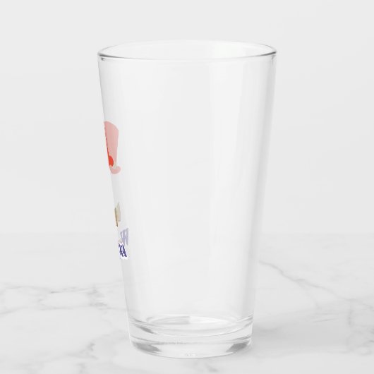 Verre Cravate Wonka Top Hat & Bow (Gauche)