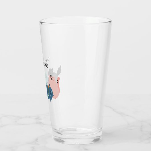 Verre Crazy Cat Lady Fun Citation Animaux mignons (Gauche)