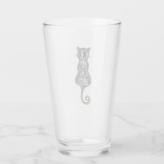 Verre Crazy Cat Lady Glass (Dos)
