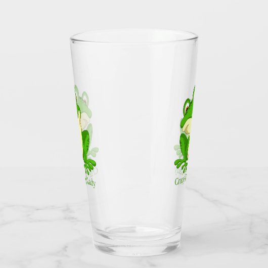 Verre Crazy frog lady ajouter du texte (Gauche)
