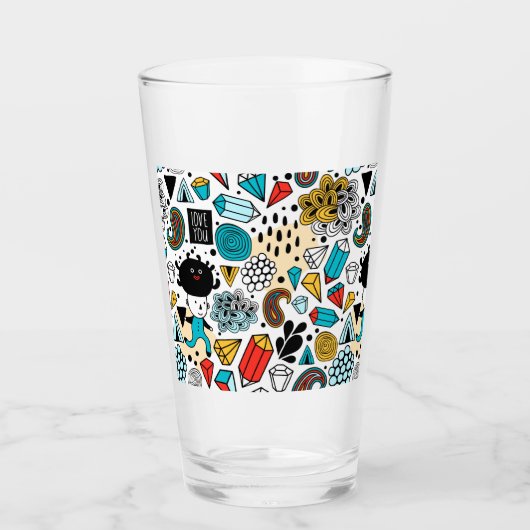 Verre Crazy head (Devant)