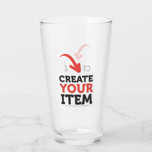 Verre CREATE-YOUR-OWN DIY Custom upload your design (Dos)