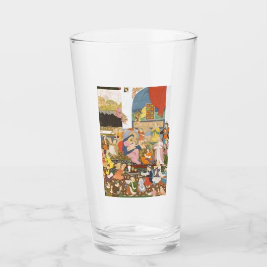 Verre Crèche à l'indienne (Devant)