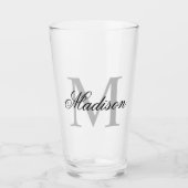 Verre Créez Votre Propre Monogramme Personnalisé Et Votr (Devant)