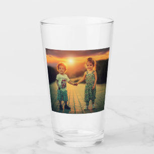 Verre Créez votre propre photo de famille personnalisabl