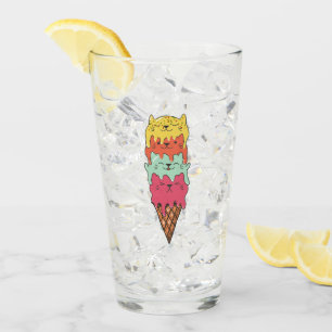 Verre Crème glacée de chats mignonne Kawaii Kittens