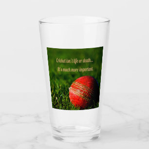 Verre Cricket Red Ball drôle Motivation