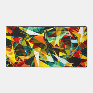 Verre cristal abstrait géométrique moderne coloré