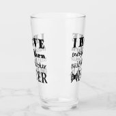 Verre Crochet ・ Pas Assez De Fil Artisanat Typographie (Gauche)
