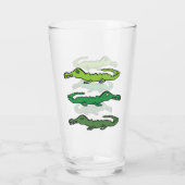 Verre Crocodiles et Alligators (Dos)