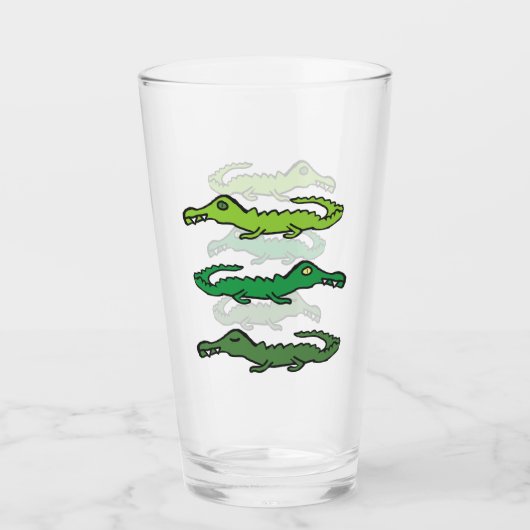 Verre Crocodiles et Alligators (Devant)