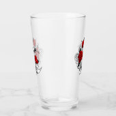 Verre Croissant mécanique avec roses rouges (Droite)