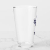 Verre Croix celtique bleue (Droite)